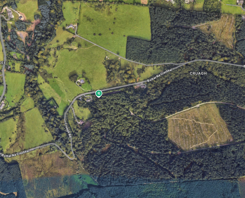 Cruagh Woods Meeting Location - Click for Google Maps